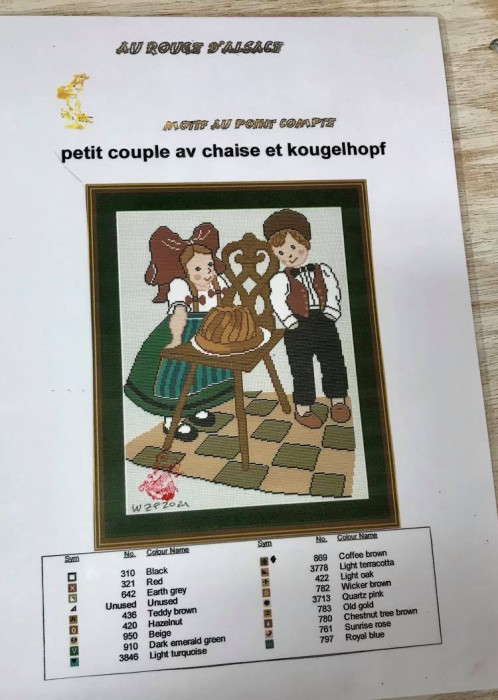 Petit couple avec chaise et kougelhopf